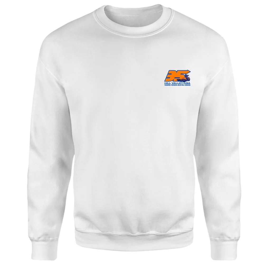 Back To The Future 35 Hill Valley Front Sweatshirt - White - XS Bild 1