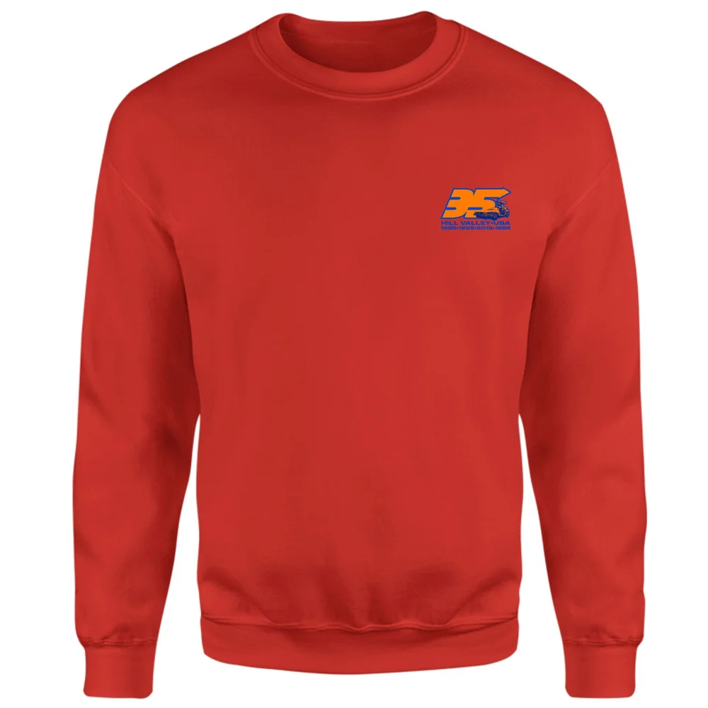 Back To The Future 35 Hill Valley Front Sweatshirt - Red - XS Bild 1