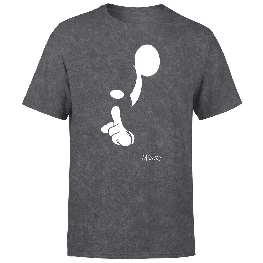 Shush Men's T-Shirt - Black Acid Wash - S - Black Acid Wash Bild 1