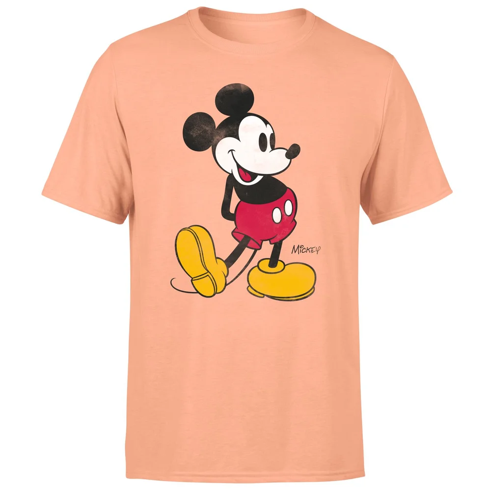 Mickey Mouse Classic Kick Men's T-Shirt - Coral - S Bild 1