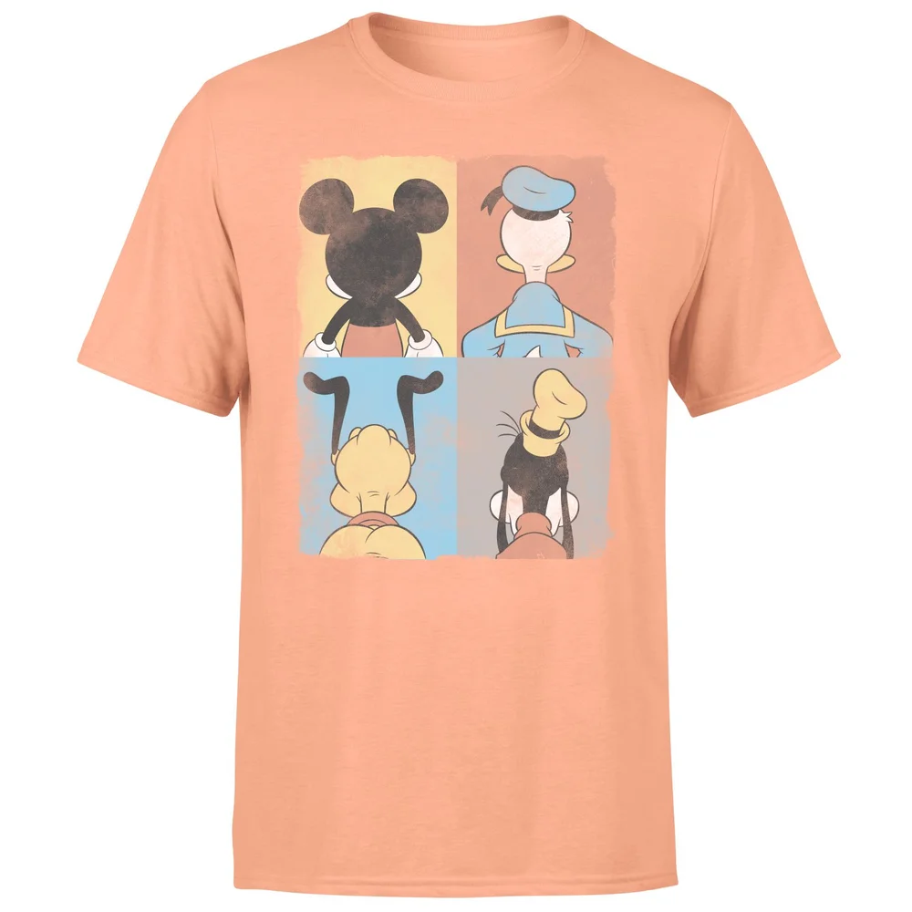 Donald Duck Mickey Mouse Pluto Goofy Tiles Men's T-Shirt - Coral - S Bild 1