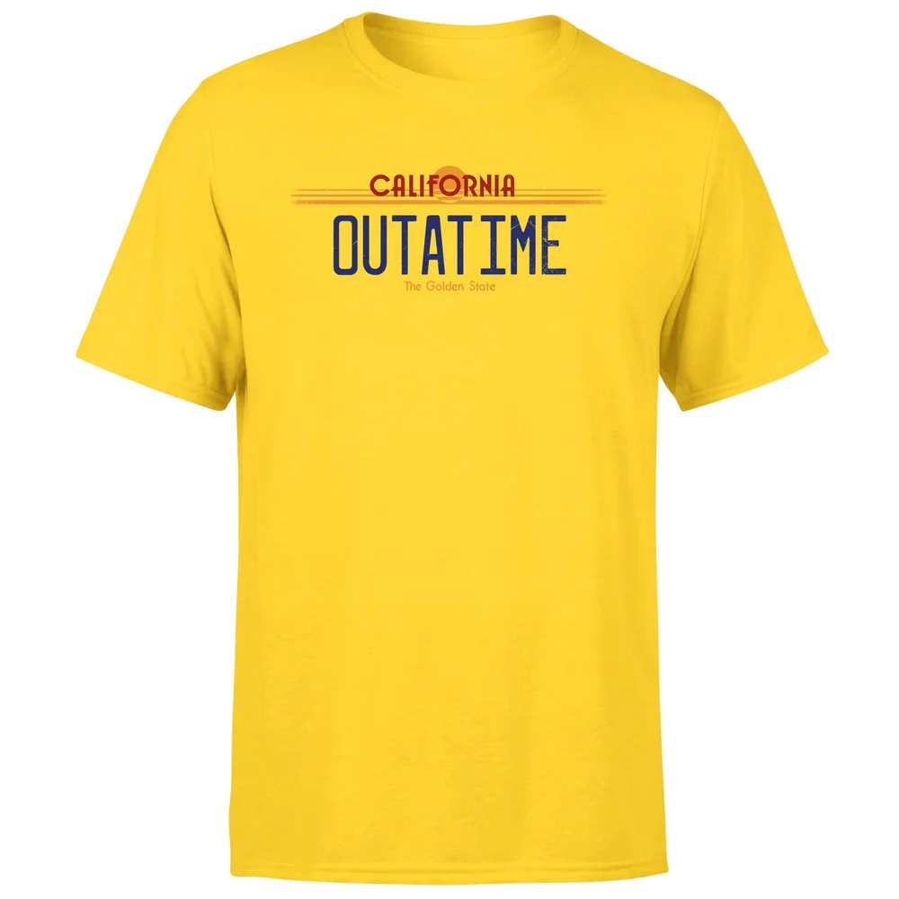 Back To The Future Outatime Plate Men's T-Shirt - Yellow - S Bild 1