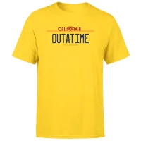 Back To The Future Outatime Plate Men's T-Shirt - Yellow - undefined undefined