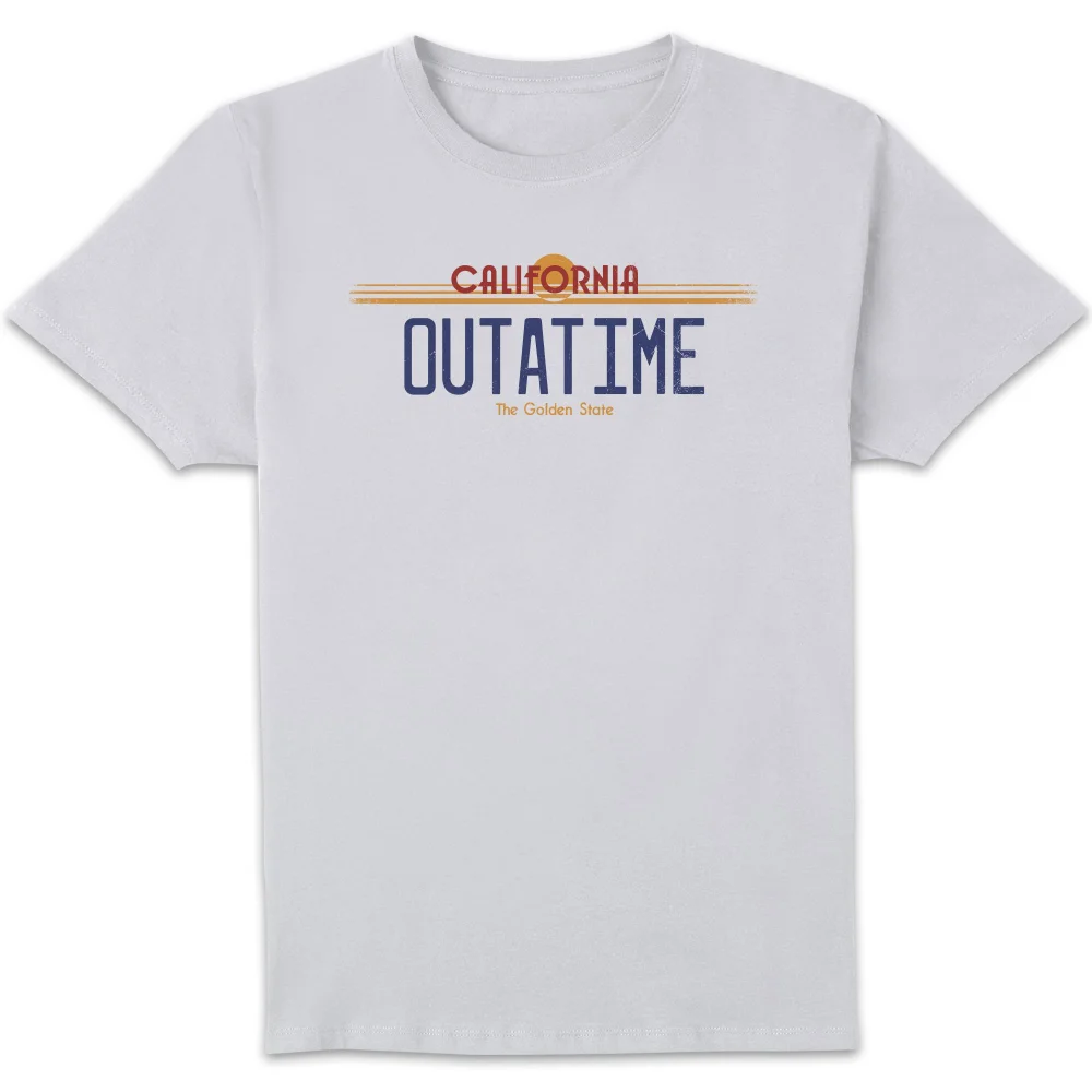 Back To The Future Outatime Plate Men's T-Shirt - White - S Bild 1