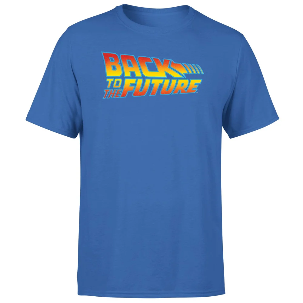 Back To The Future Classic Logo Men's T-Shirt - Blue - S Bild 1
