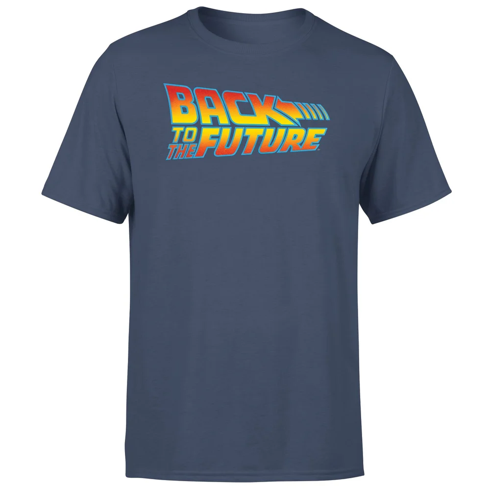 Back To The Future Classic Logo Men's T-Shirt - Navy - S Bild 1