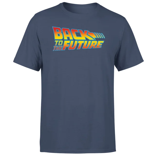 Back To The Future Classic Logo Men's T-Shirt - Navy