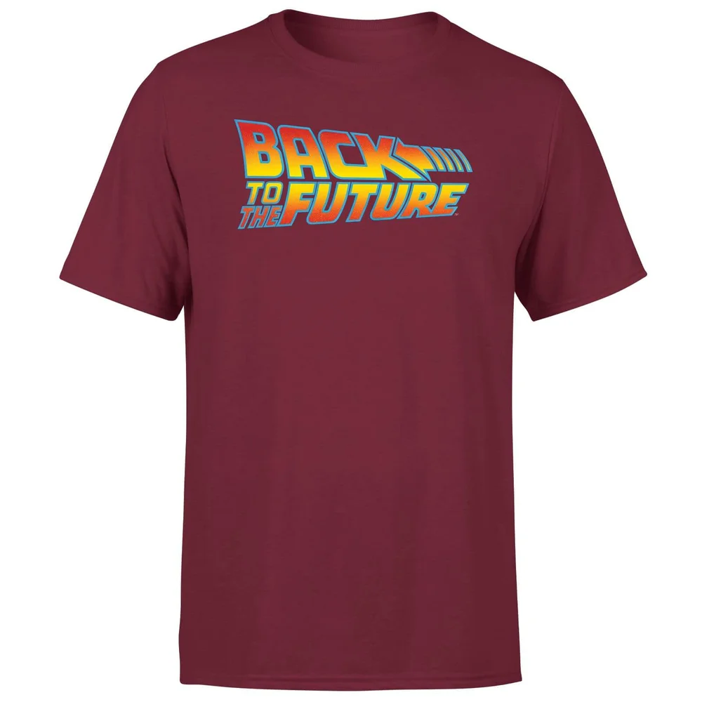 Back To The Future Classic Logo Men's T-Shirt - Burgundy - S Bild 1