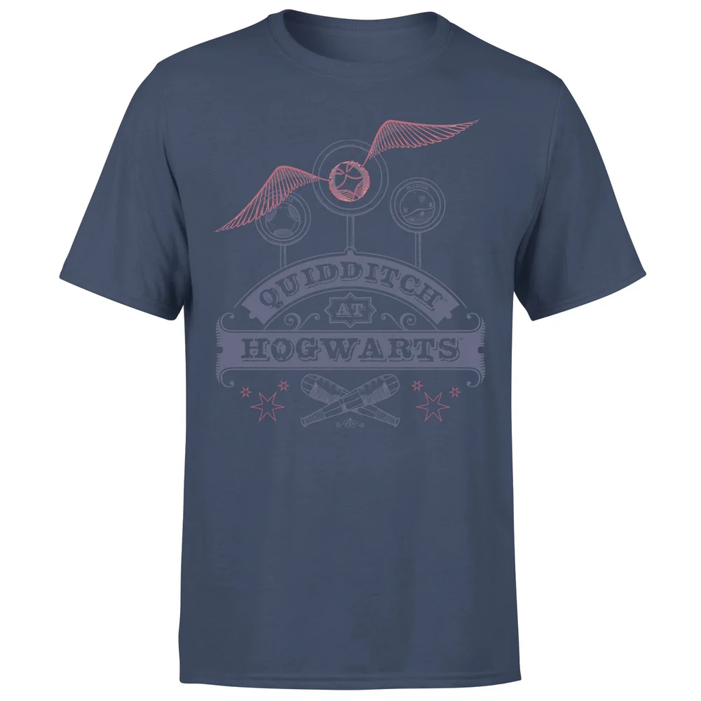 Harry Potter Quidditch At Hogwarts Men's T-Shirt - Navy - S Bild 1