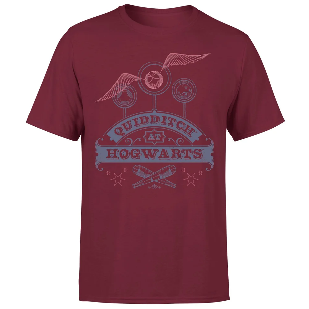 Harry Potter Quidditch At Hogwarts Men's T-Shirt - Burgundy - S Bild 1