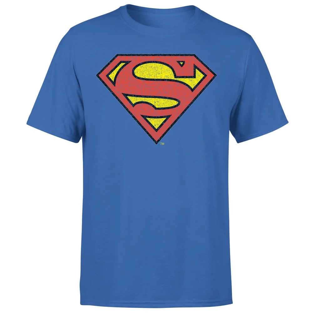 Official Superman Crackle Logo Men's T-Shirt - Blue - S Bild 1