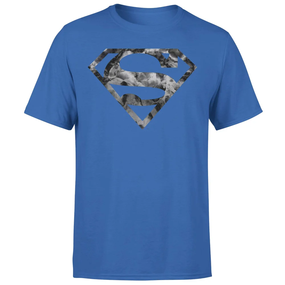 Marble Superman Logo Men's T-Shirt - Blue - S Bild 1