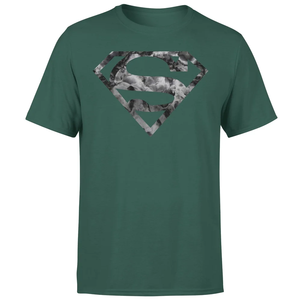 Marble Superman Logo Men's T-Shirt - Green - S Bild 1