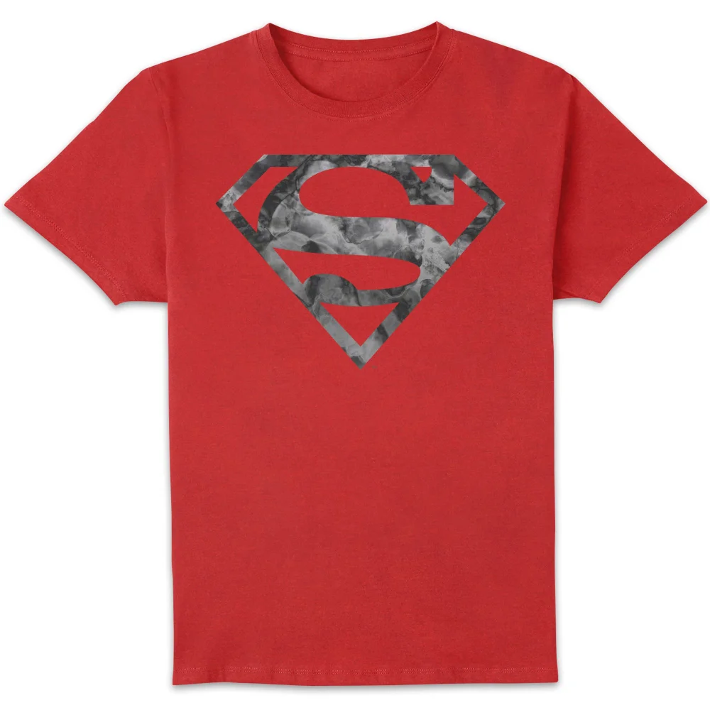 Marble Superman Logo Men's T-Shirt - Red - S Bild 1