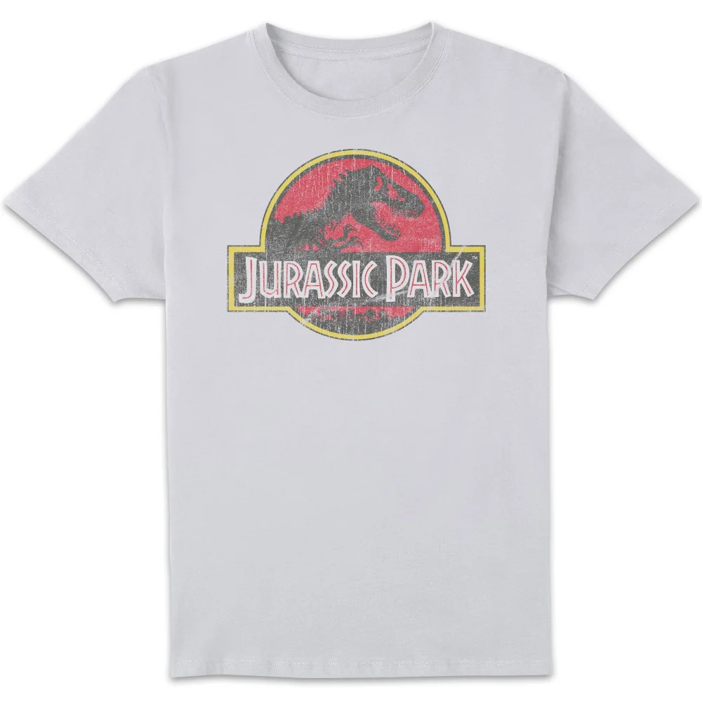 Jurassic Park Logo Vintage Men's T-Shirt - White - S Bild 1