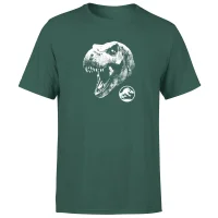 Jurassic Park T Rex Men's T-Shirt - Green - undefined undefined