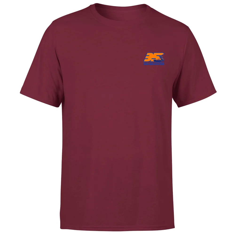 Back To The Future 35 Hill Valley Front Men's T-Shirt - Burgundy - S Bild 1