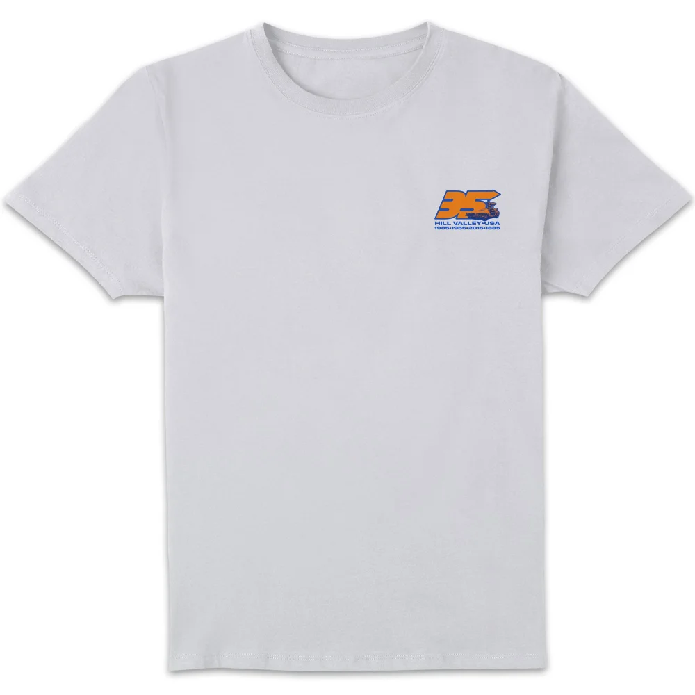 Back To The Future 35 Hill Valley Front Men's T-Shirt - White - S Bild 1