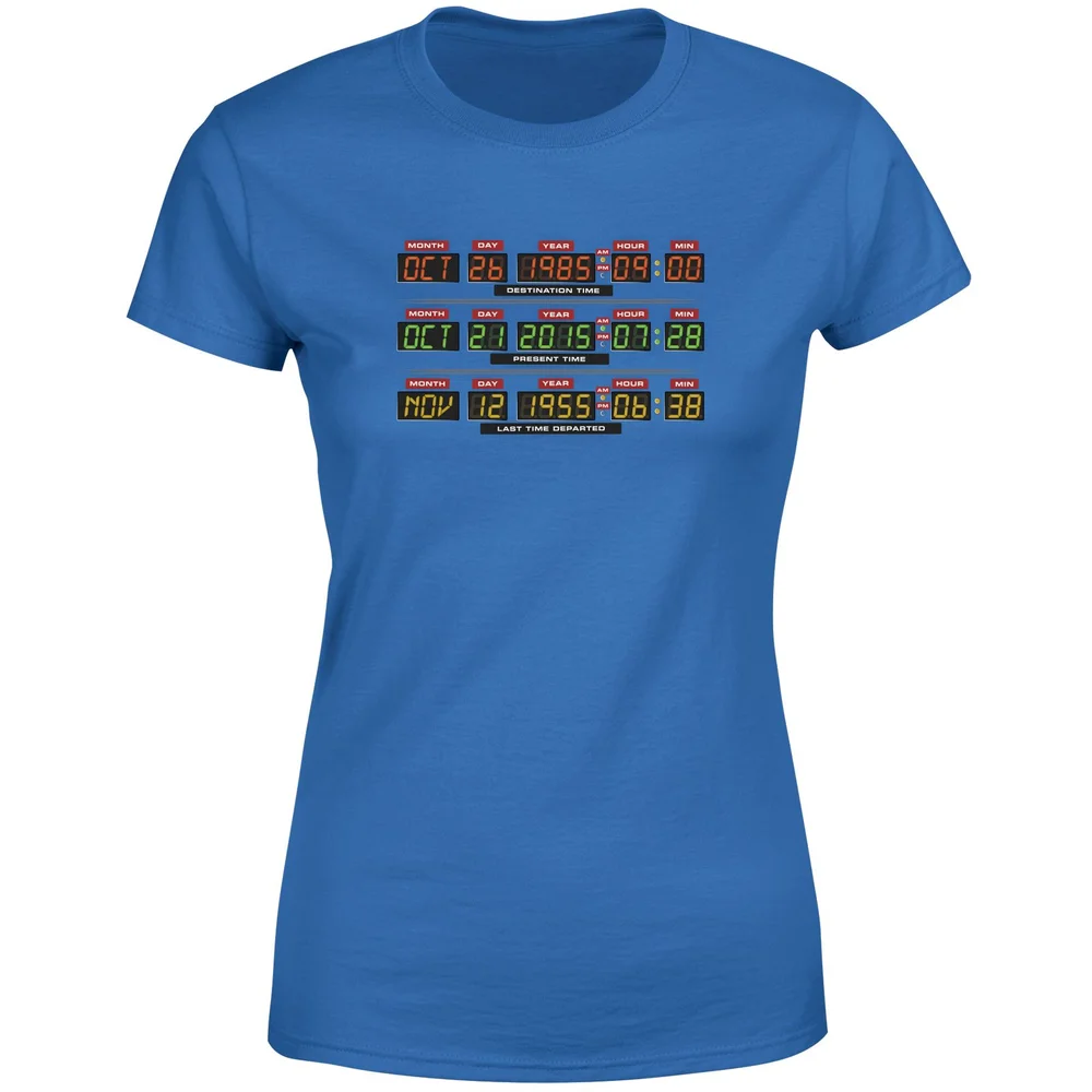 Back To The Future Destination Clock Women's T-Shirt - Blue - XS Bild 1