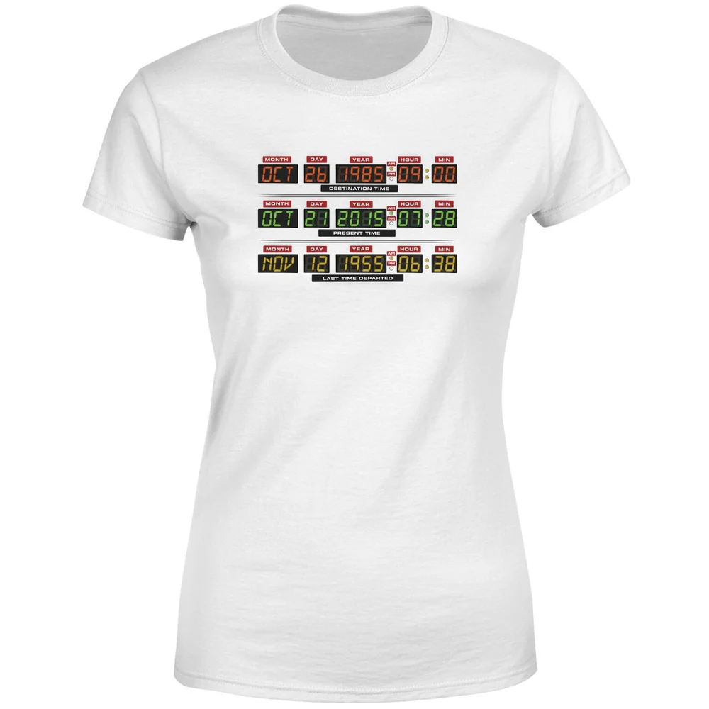 Back To The Future Destination Clock Women's T-Shirt - White - XS Bild 1