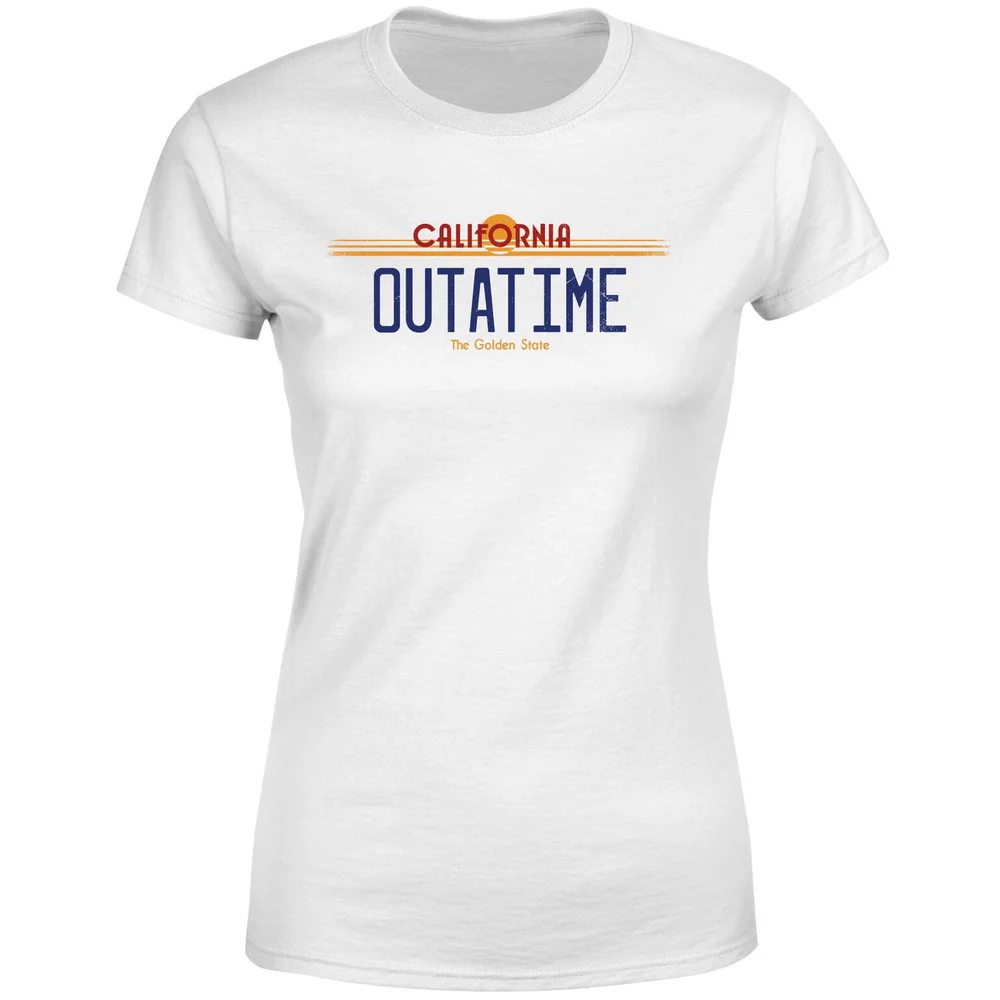 Back To The Future Outatime Plate Women's T-Shirt - White - XS Bild 1