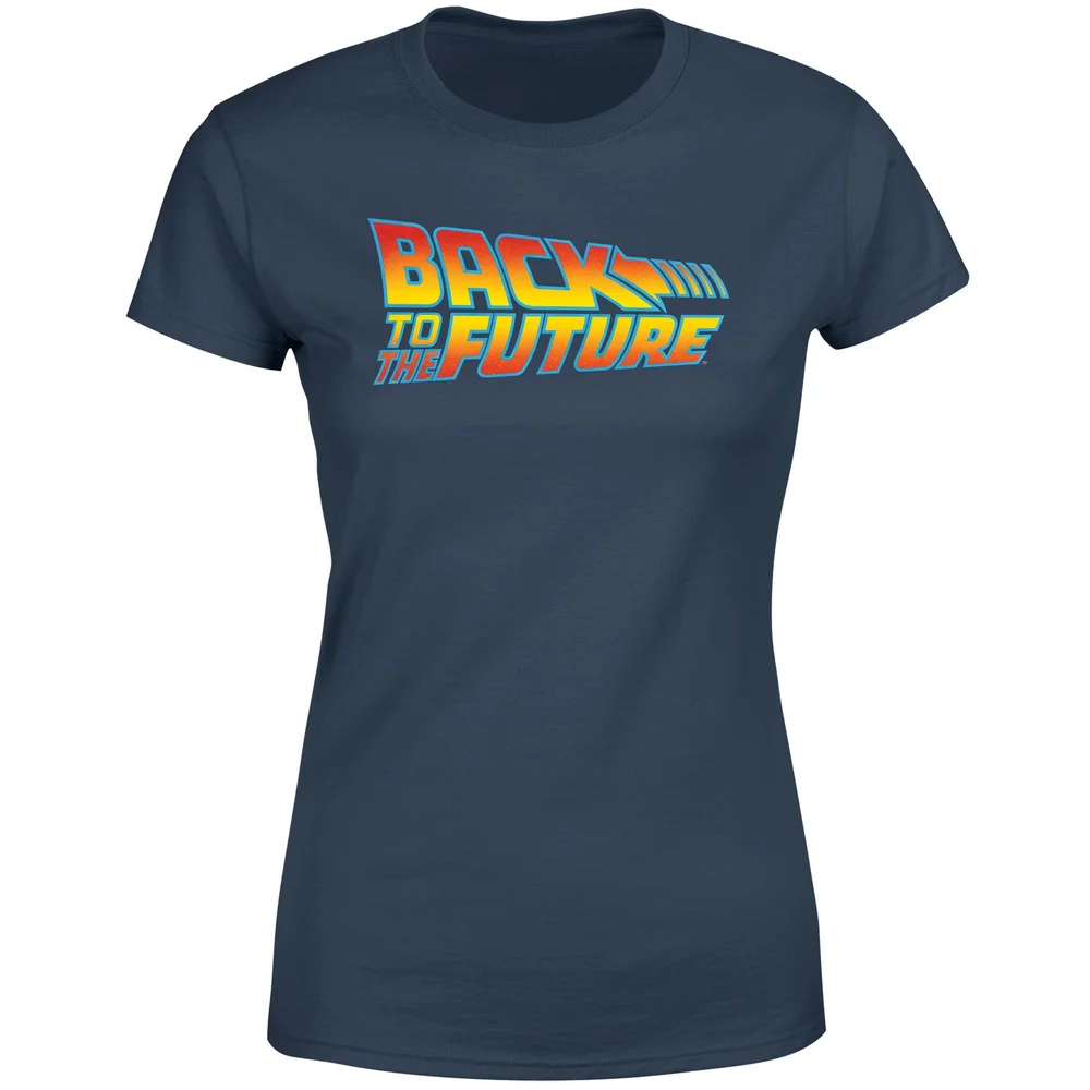 Back To The Future Classic Logo Women's T-Shirt - Navy - XS Bild 1