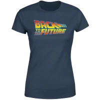 Back To The Future Classic Logo Women's T-Shirt - Navy - undefined undefined
