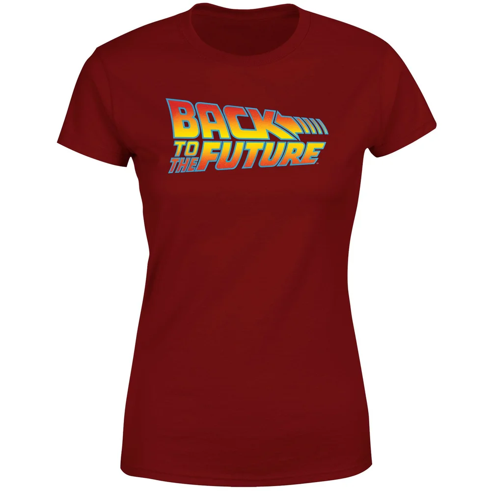 Back To The Future Classic Logo Women's T-Shirt - Burgundy - XS Bild 1