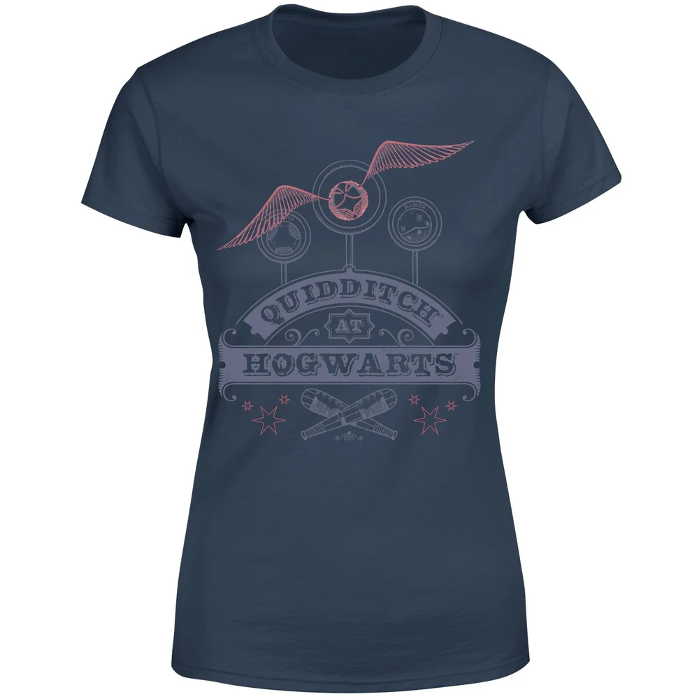 Harry Potter Quidditch At Hogwarts Women's T-Shirt - Navy - XS Bild 1