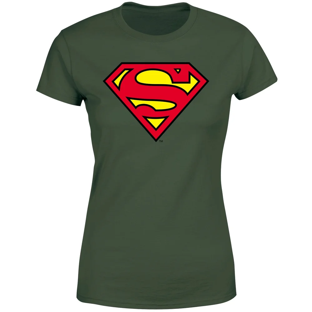 Official Superman Shield Women's T-Shirt - Green - XS Bild 1