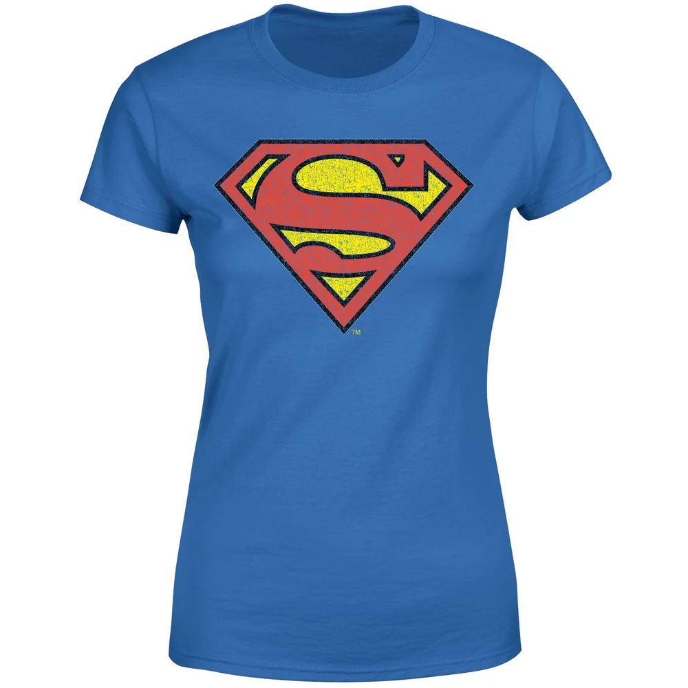 Official Superman Crackle Logo Women's T-Shirt - Blue - XS Bild 1