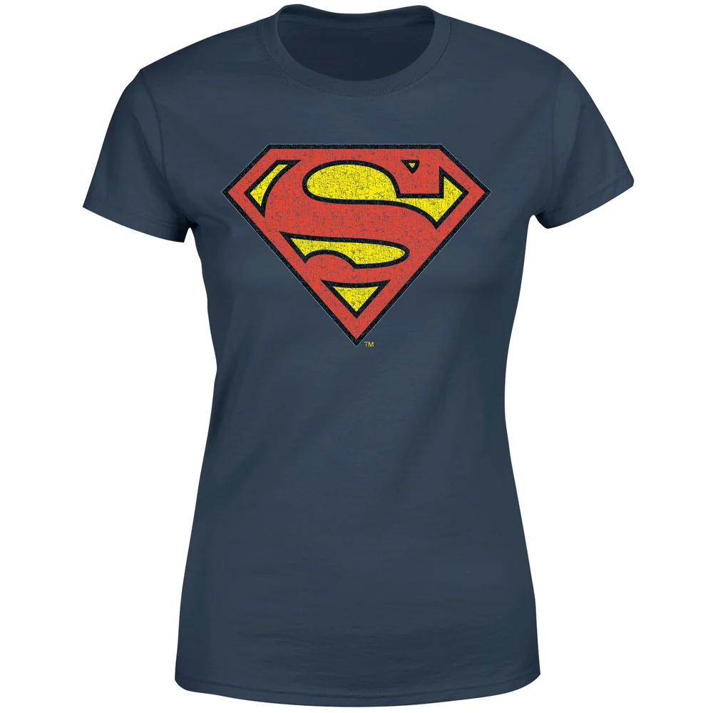 Official Superman Crackle Logo Women's T-Shirt - Navy - XS Bild 1
