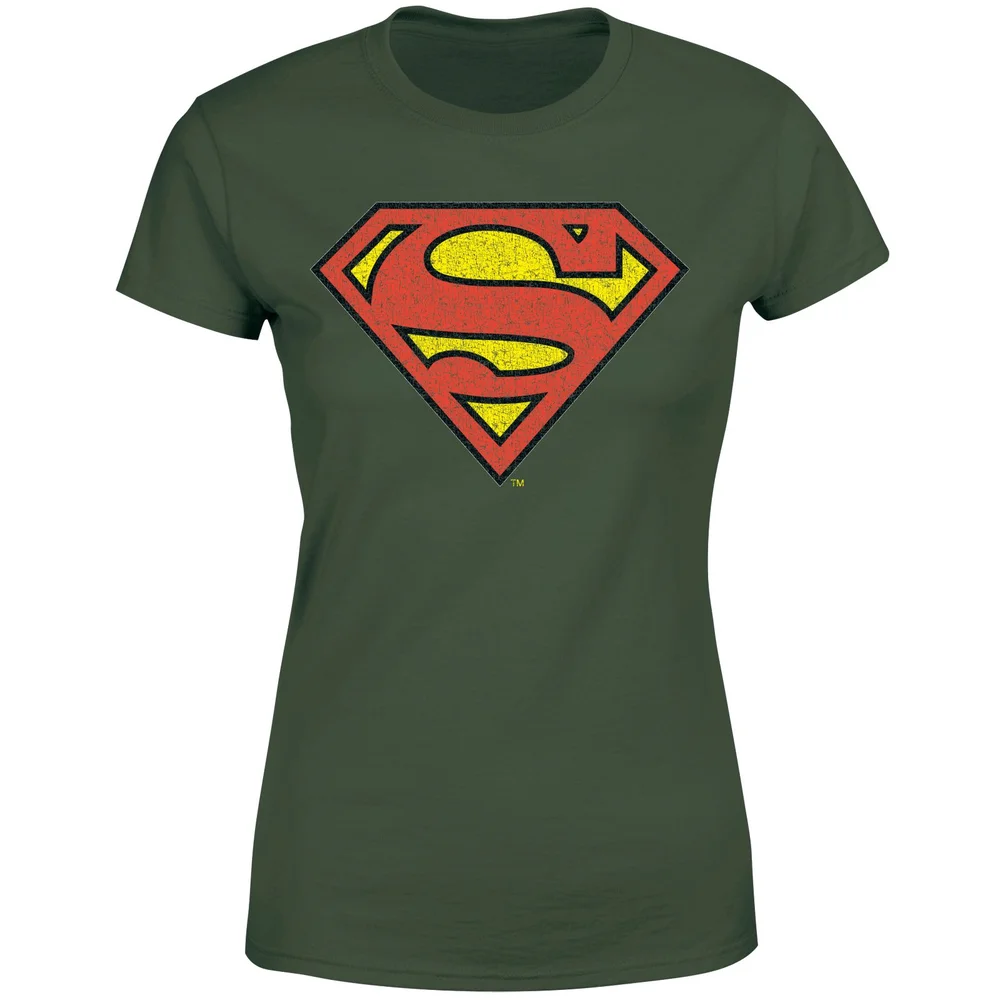 Official Superman Crackle Logo Women's T-Shirt - Green - XS Bild 1
