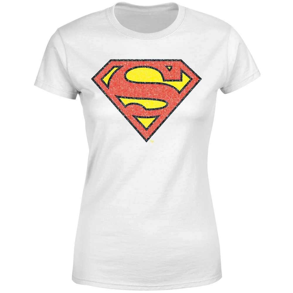Official Superman Crackle Logo Women's T-Shirt - White - XS Bild 1