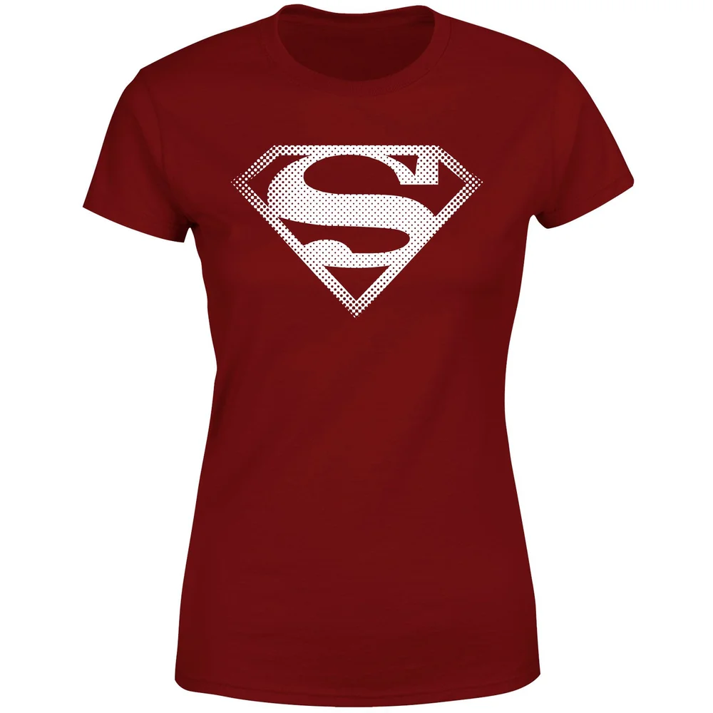 Superman Spot Logo Women's T-Shirt - Burgundy - S Bild 1