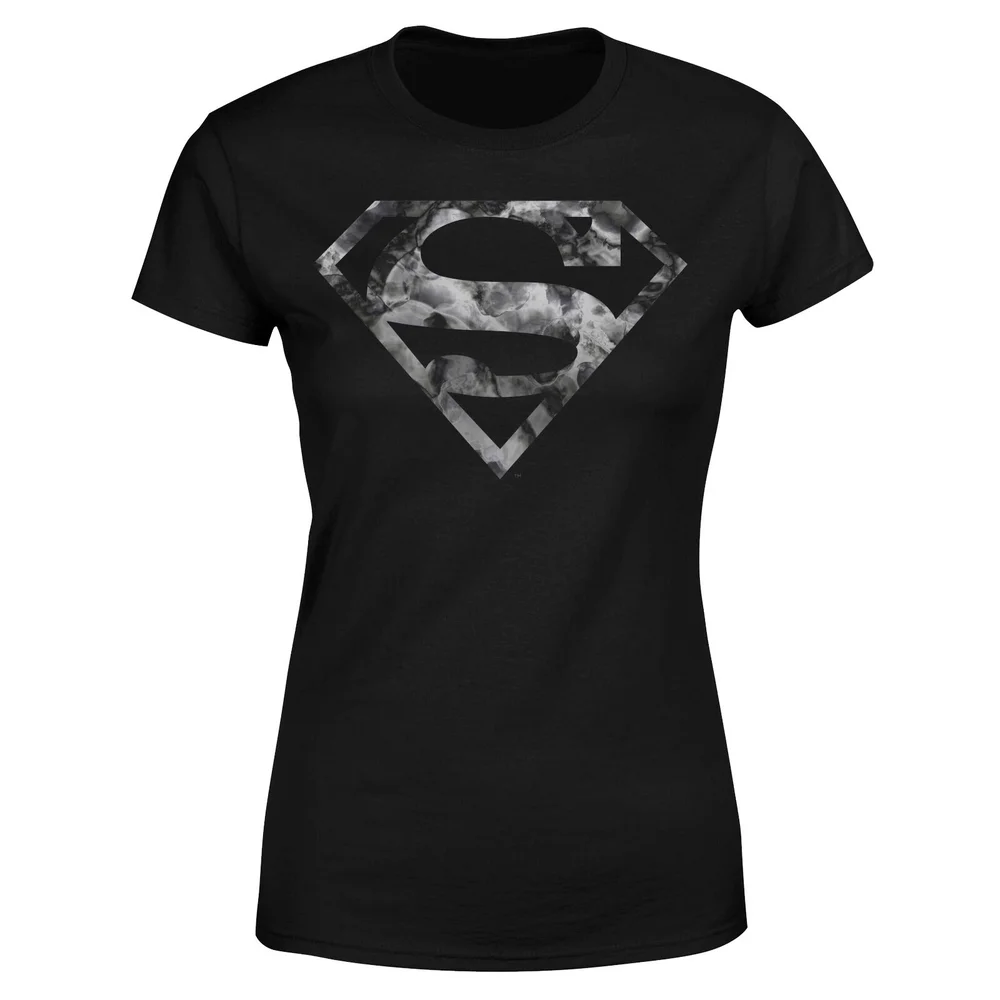 Marble Superman Logo Women's T-Shirt - Black - 3XL Bild 1