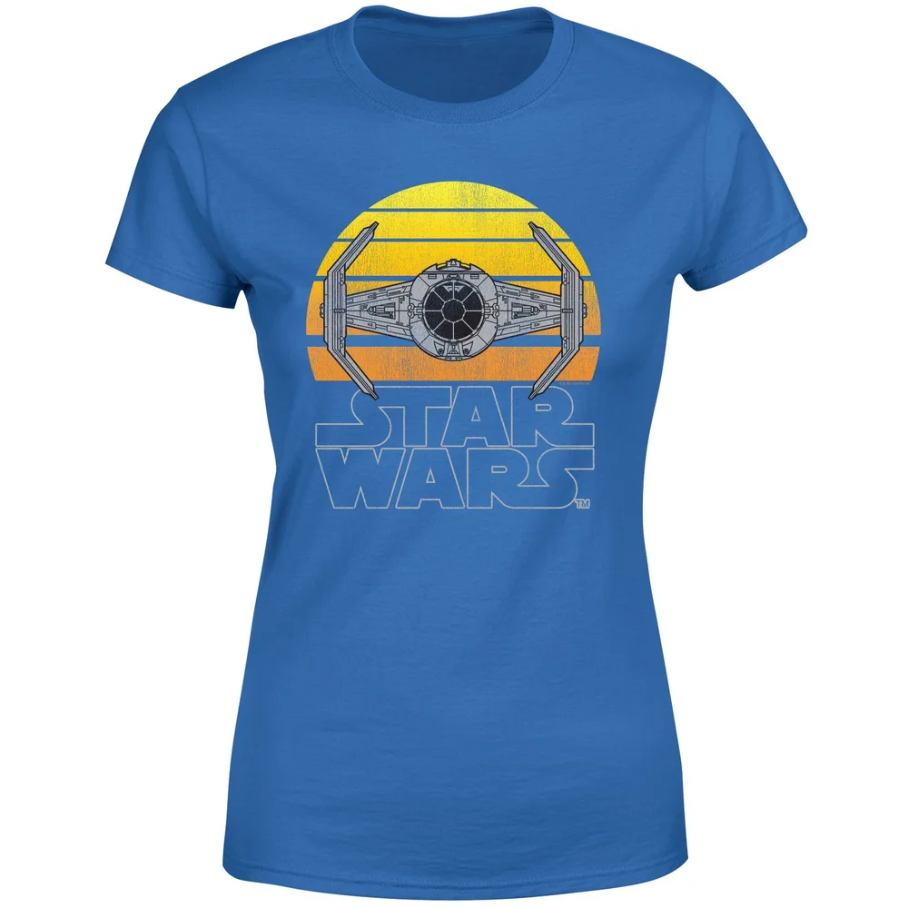 Star Wars Classic Sunset Tie Women's T-Shirt - Blue - XS Bild 1