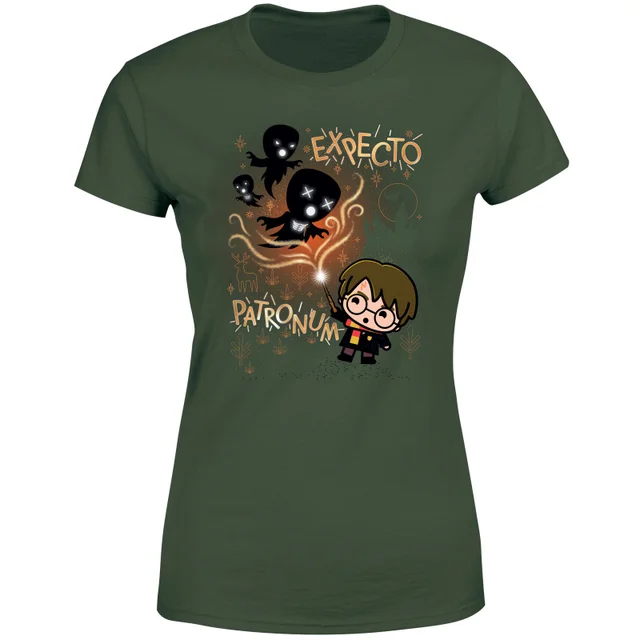 Harry Potter Kids Expecto Patronum Women's T-Shirt - Green