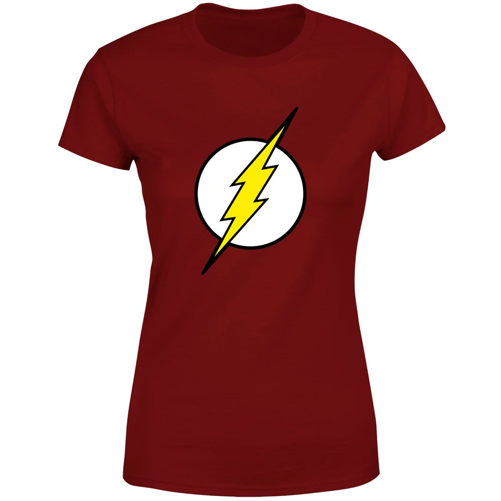 Justice League Flash Logo Women's T-Shirt - Burgundy - L Bild 1
