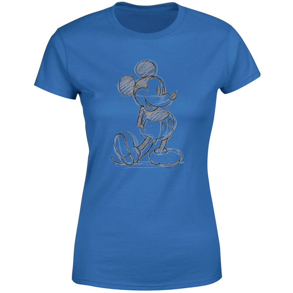Disney Mickey Mouse Sketch Women's T-Shirt - Blue - XS Bild 1