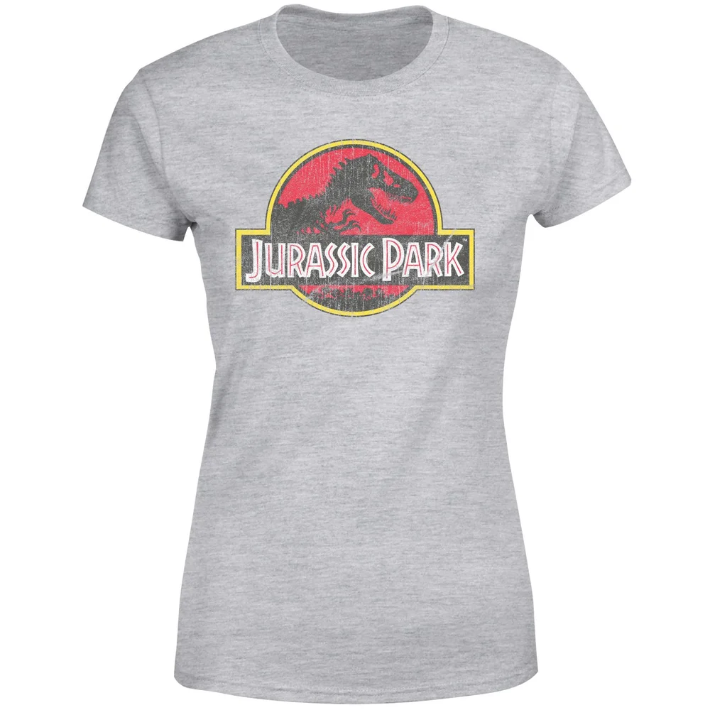 Jurassic Park Logo Vintage Women's T-Shirt - Grey - XS Bild 1