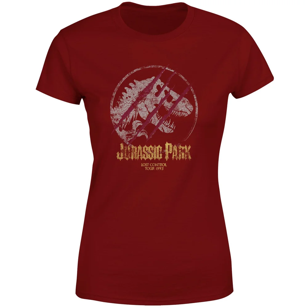 Jurassic Park Lost Control Women's T-Shirt - Burgundy - M Bild 1