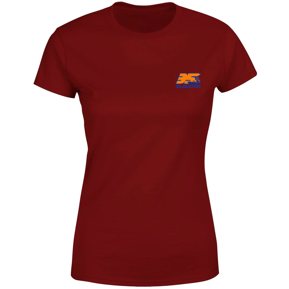 Back To The Future 35 Hill Valley Front Women's T-Shirt - Burgundy - XS Bild 1
