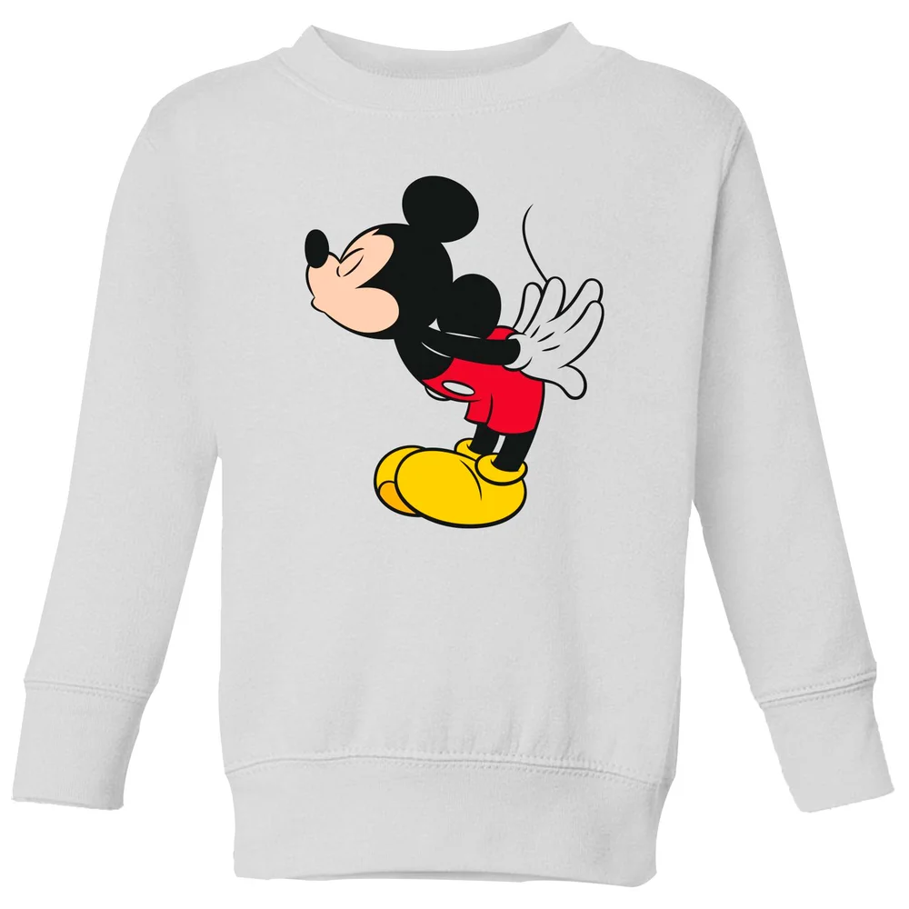 Disney Mickey Mouse Mickey Split Kiss Kids' Sweatshirt - White - 3-4 Jahre Bild 1