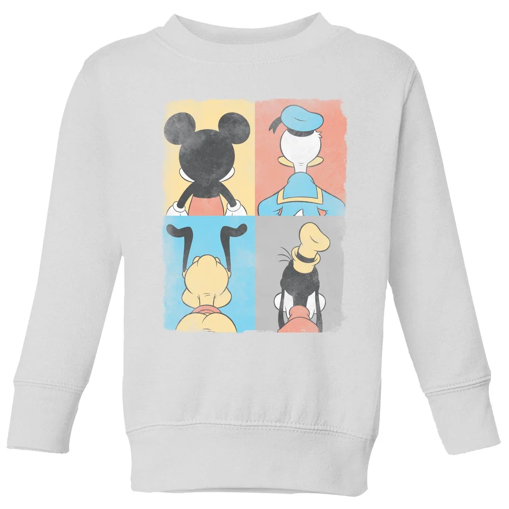 Disney Donald Duck Mickey Mouse Pluto Goofy Tiles Kids' Sweatshirt - White - 3-4 Jahre Bild 1