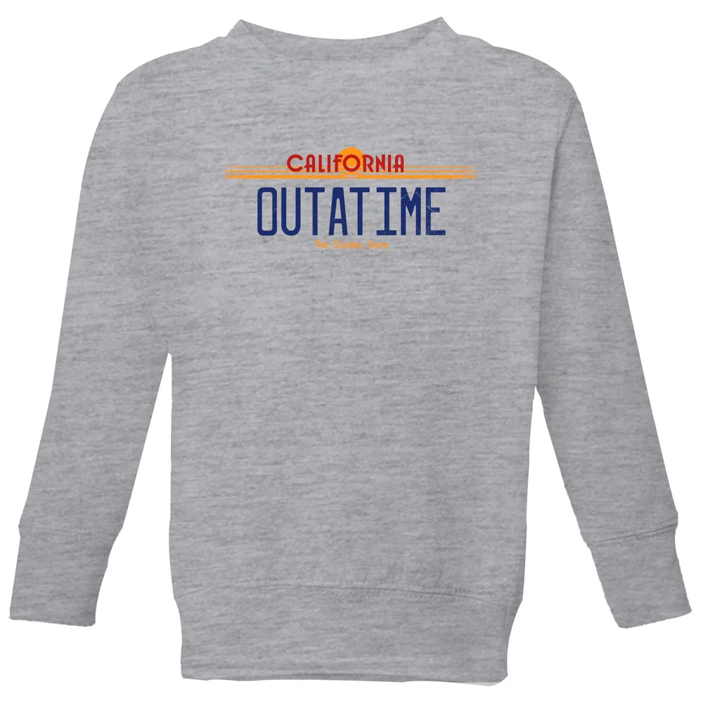 Back To The Future Outatime Plate Kids' Sweatshirt - Grey - 11-12 Jahre Bild 1