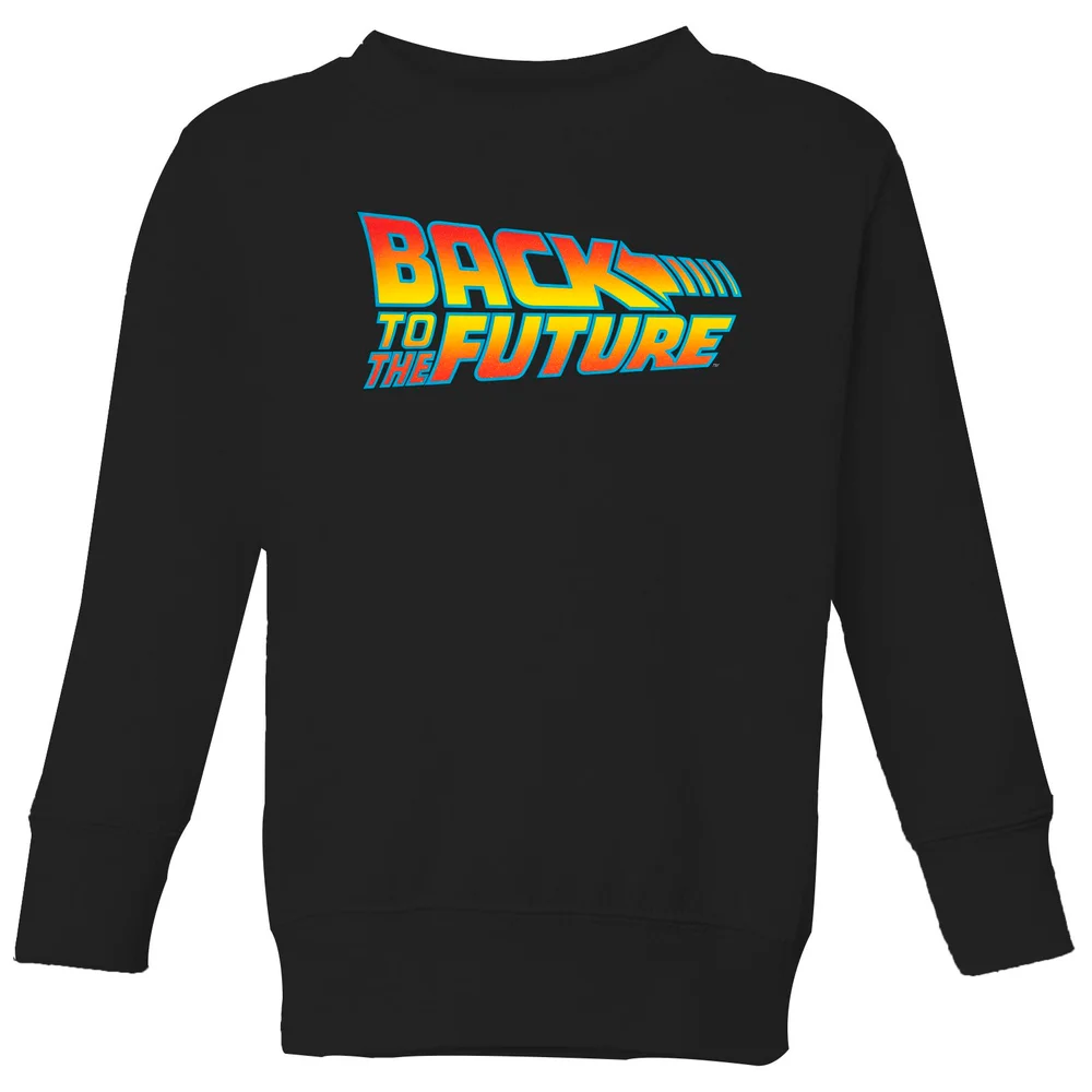Back To The Future Classic Logo Kids' Sweatshirt - Black - 3-4 Jahre Bild 1