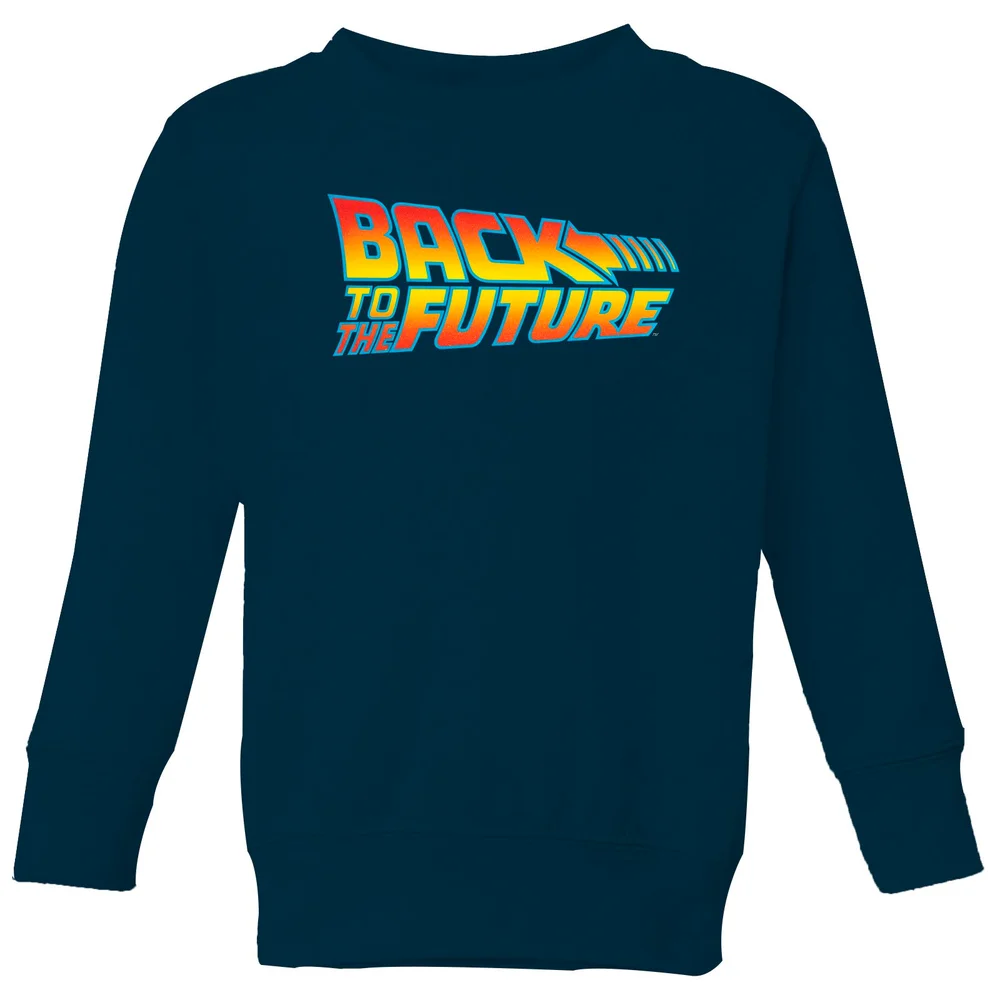 Back To The Future Classic Logo Kids' Sweatshirt - Navy - 3-4 Jahre Bild 1