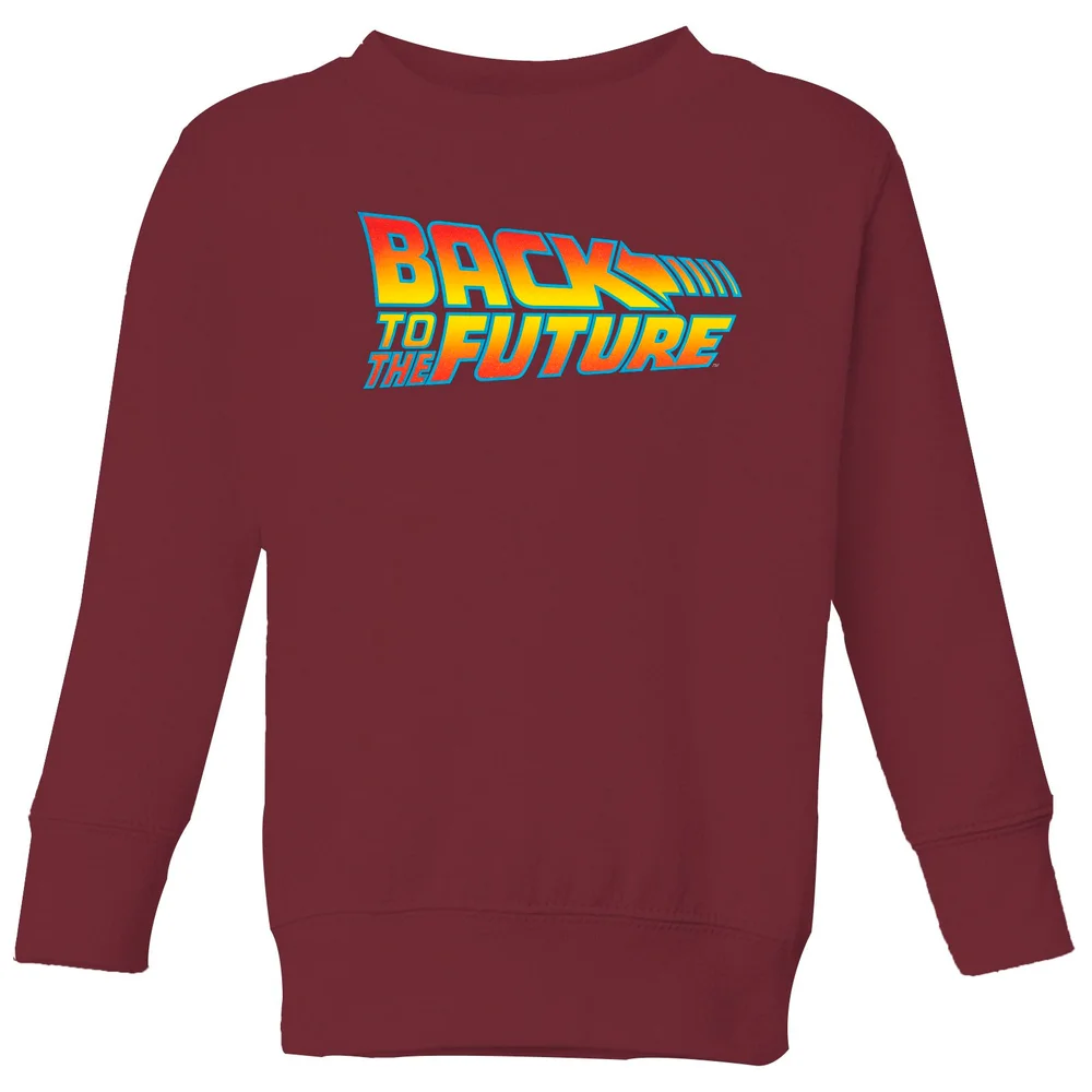 Back To The Future Classic Logo Kids' Sweatshirt - Burgundy - 3-4 Jahre Bild 1