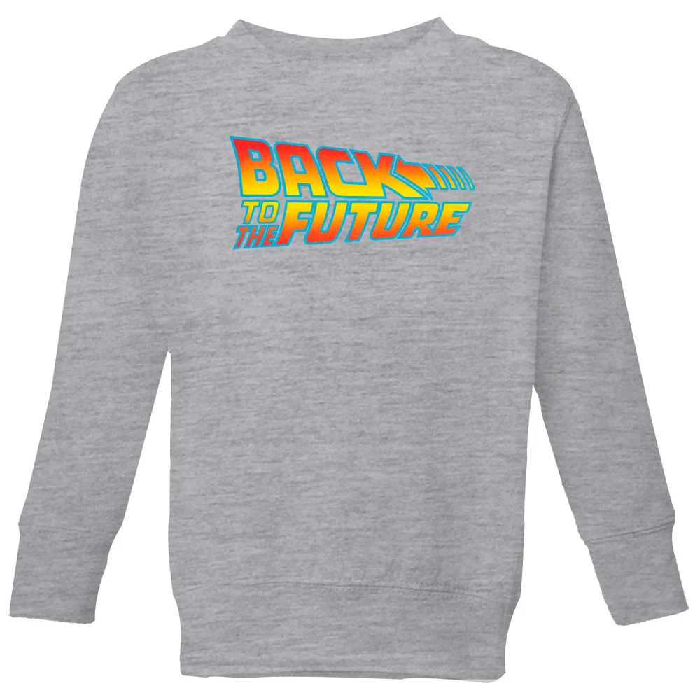 Back To The Future Classic Logo Kids' Sweatshirt - Grey - 3-4 Jahre Bild 1